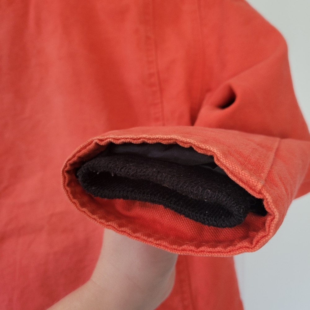 STS Ranchwear Orange Hooded Jacket with Sherpa Lining - Picture 4 of 9